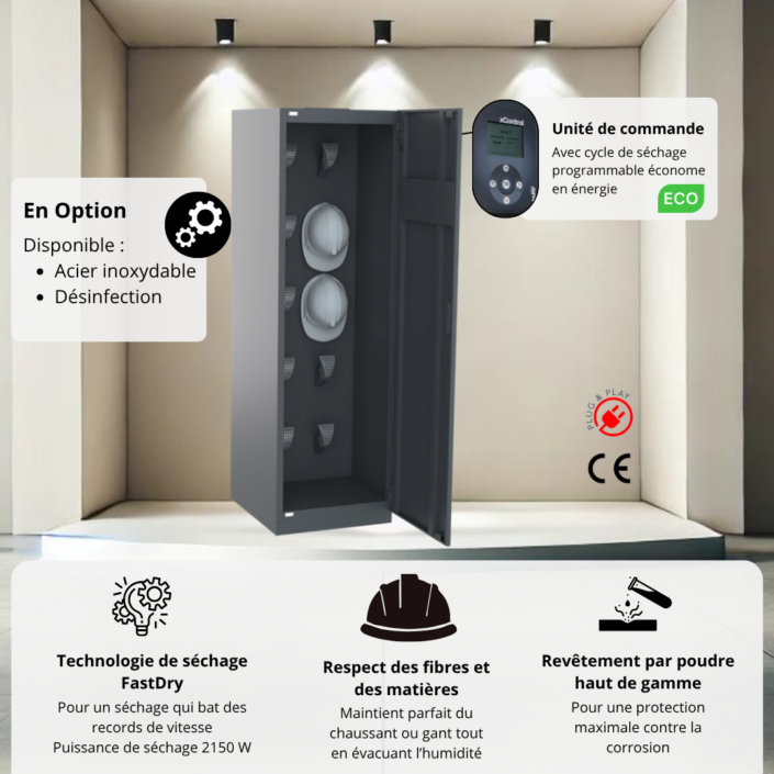 Armoire Chauffante- Casques fermés ÉDITION CLOS – 10 support (1)